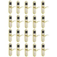 Door Lock With RFID Card Access Control - Golden Edge - 20 Sets 