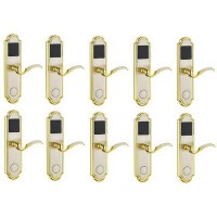 Door Lock With RFID Card Access Control - Golden Edge - 10 Sets
